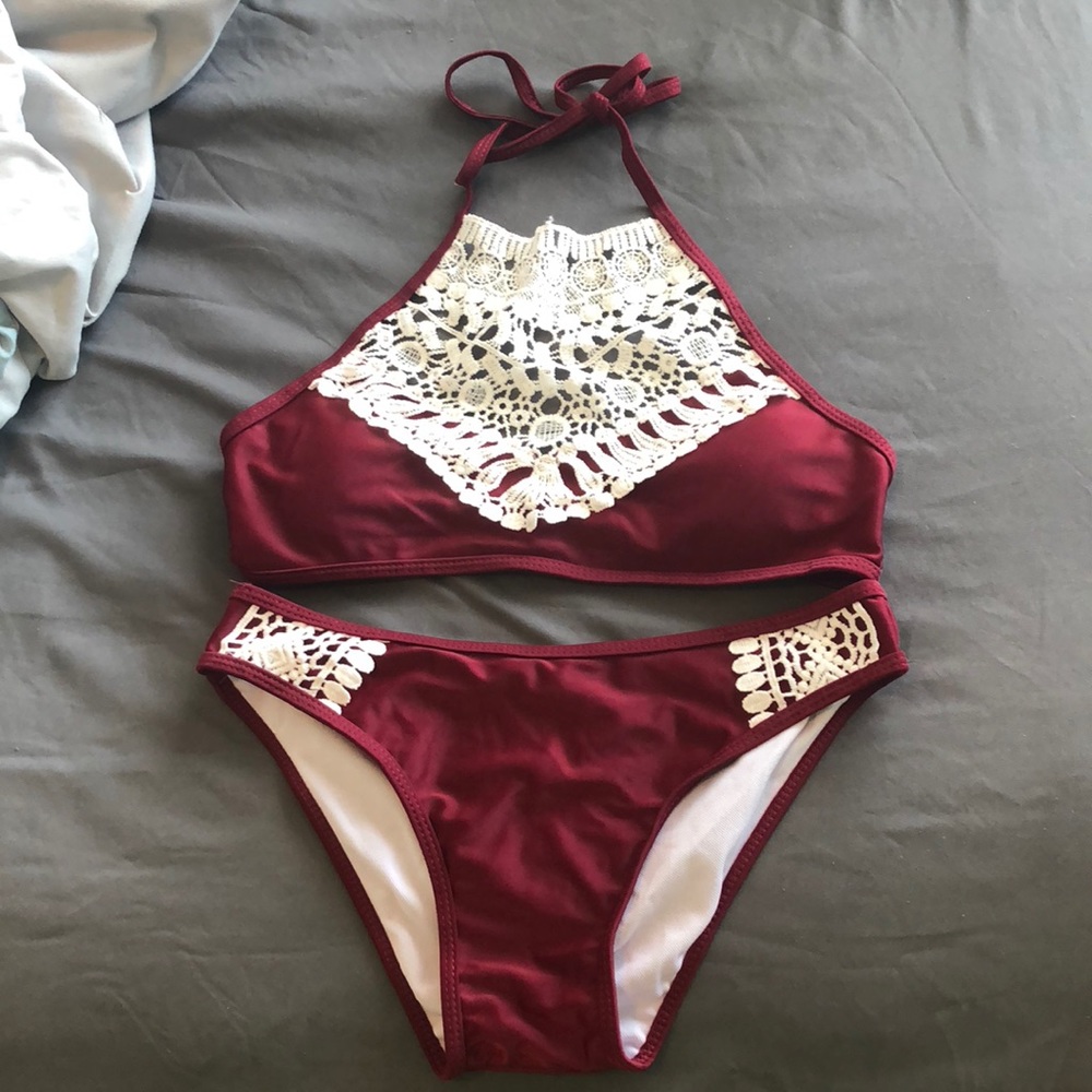 🌻❄️🍀🌸Maroon bikini🌸🍀❄️🌻